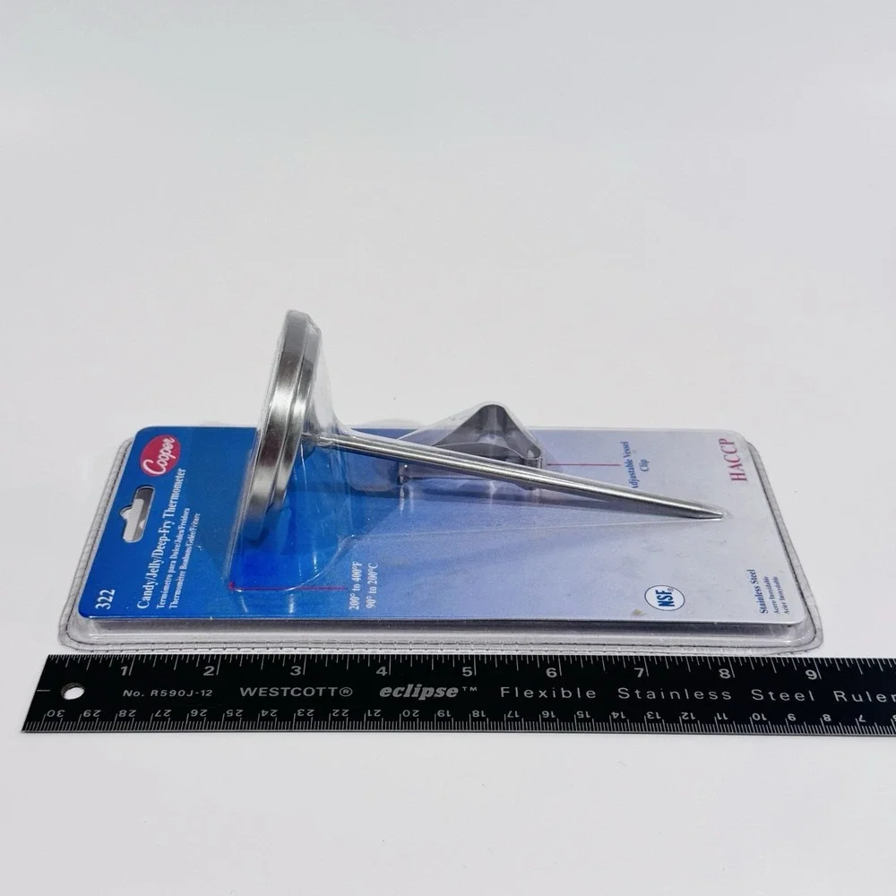 New Cooper Stainless Steel Candy Jelly Deep‎ Fry Cooking Thermometer #322